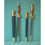 set of 2 German hunting short swords, late 18th cent.