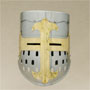 Crusader Great Helmet w.brass cross 13th century