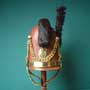 Bavarian infantry helmet f. reenactors, early 19th cent