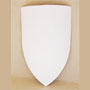 Crusader's shield 13th century, primed+ unpainted