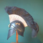 Greek - Corinthian Helmet w.black plume,abt. 500 B.C.