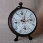 Nautical clock with local times in 7 world cities