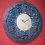 fantasy dragon gothic asterisk wall clock