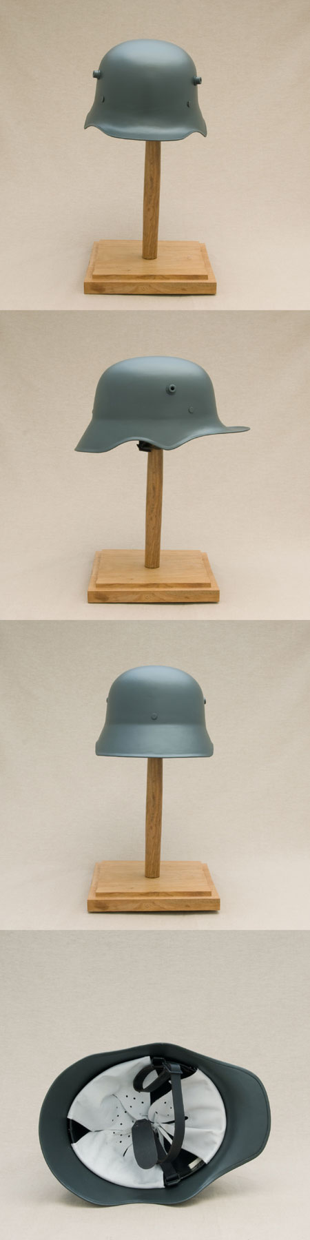 AH6045 - German M18 helmet, WW1, ear cut-out, A1 reproduction