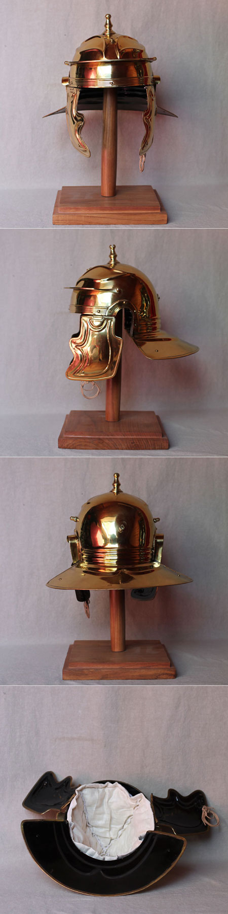 AH6060N - Roman legion helmet (100 AD) for reenactors (Aquincum)