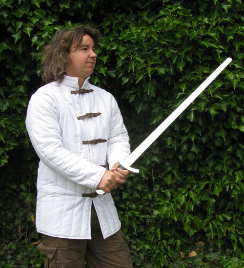 AH6074XXL - Gambeson, 1a Handarbeit, Leinen mit Baumwoll-F�llung