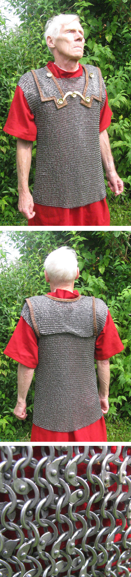 AH6802R-M - Roman chain mail riveted - 6mm