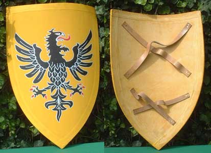 AH3890E - Mittelalter Holz - Schild, Adler, f�r leichten Schaukampf