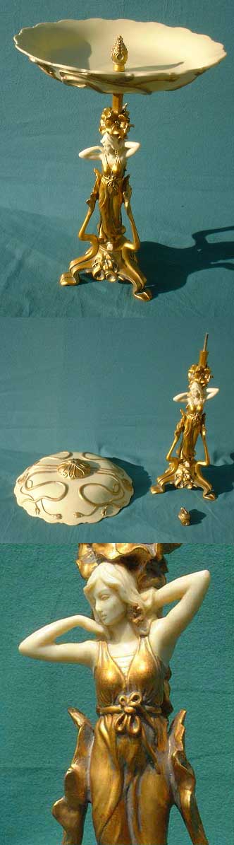 H45 - Jugendstil Tafelaufsatz  art nouveaux um 1900