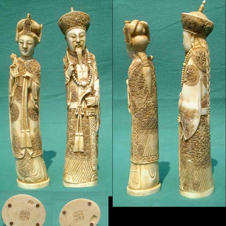H48 - Chien Lung emperor and empress, China; reproduction