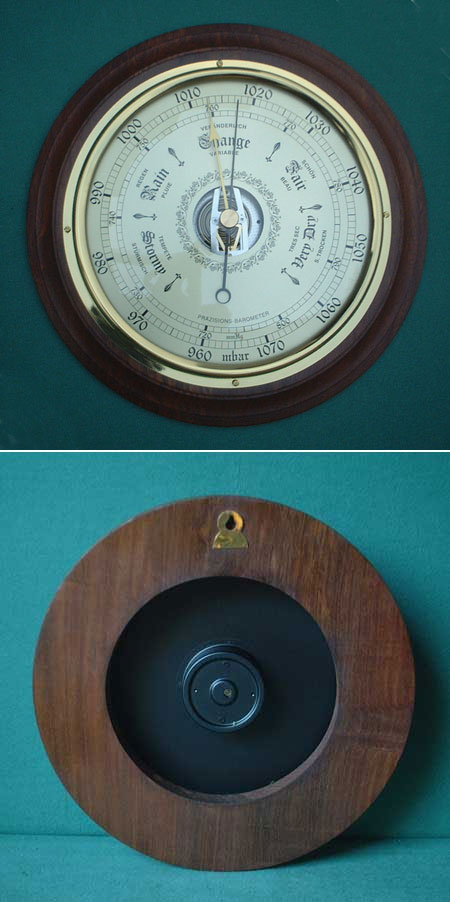 K60 - Barometer, 19th cent. style, brass, handmade