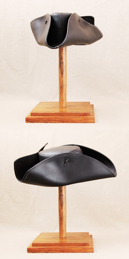 P106M - Cowboy Western hat, tricorn, brown cowhide - size M