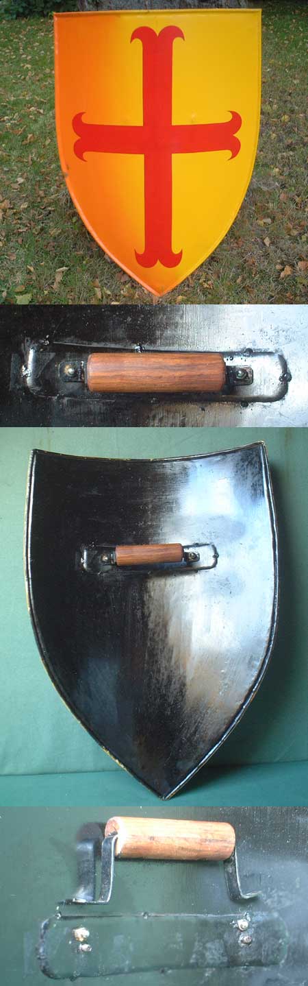 P98 - Mittelalter - Eisen - Kreuzritter-Schild