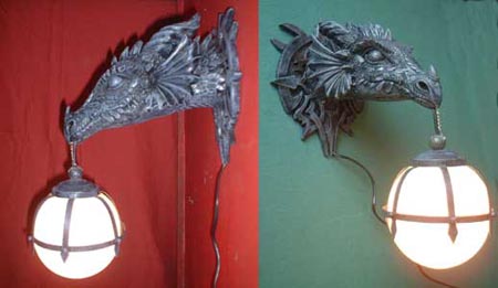 V41 - Fantasy dragon lamp