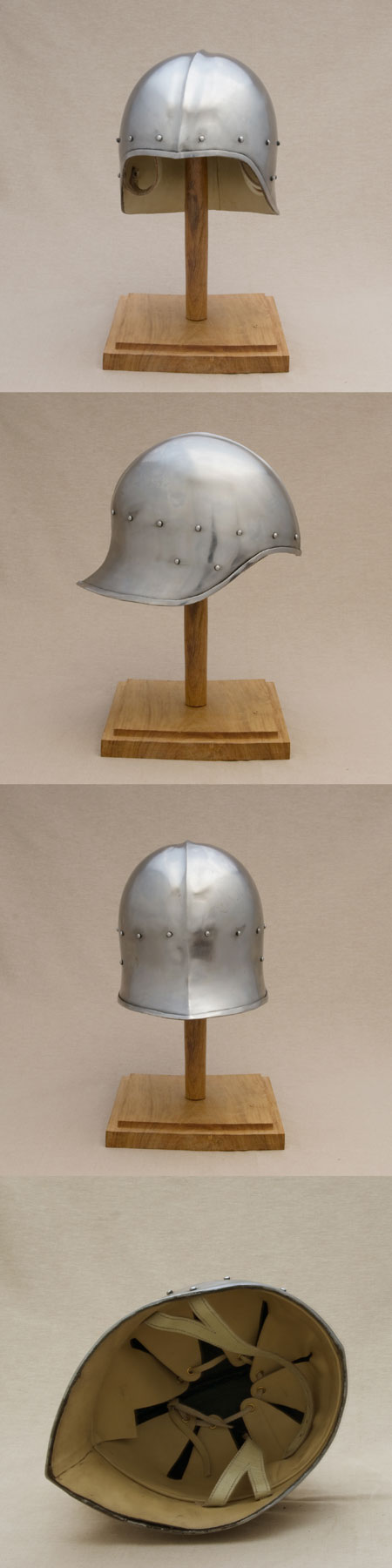 Y38L - Open sallet helmet, medieval, size L