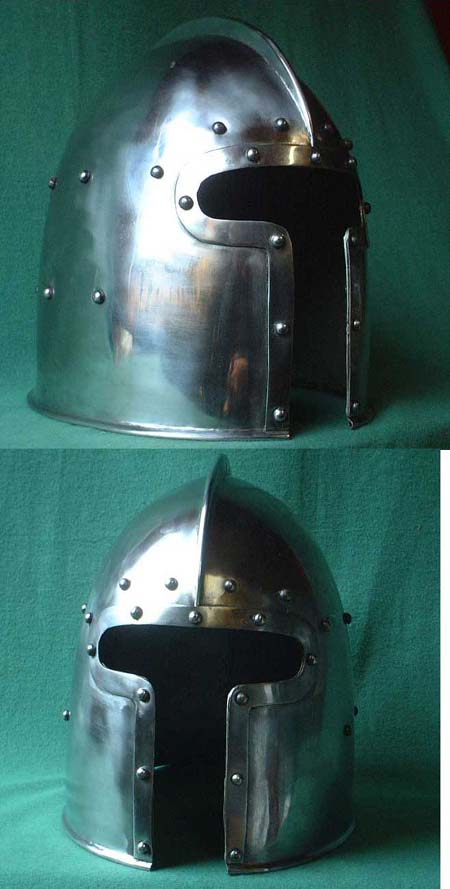 A19 - Helm Mittelalter Kampfhaube, 1-teilig um 1500