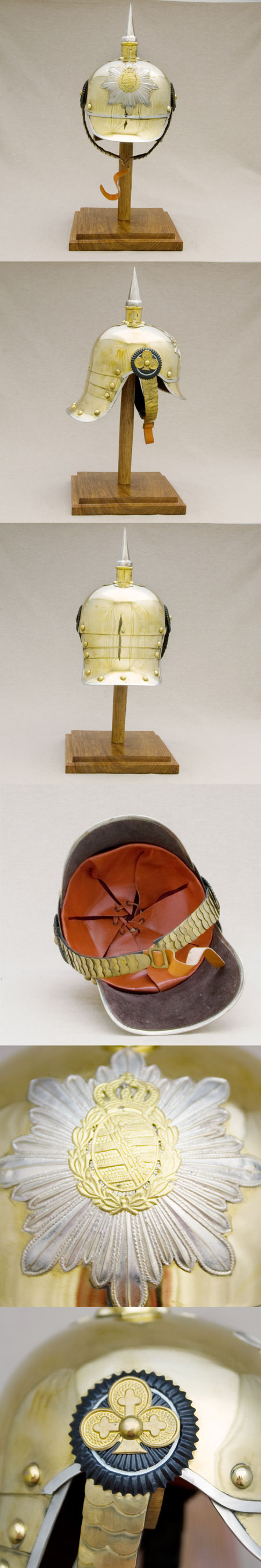 A60 - Sachsen 19.Jhdt., Pickelhaube (Repro)