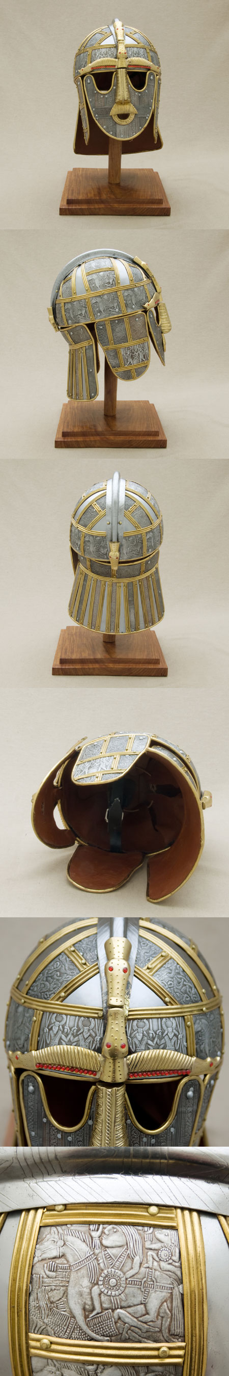 AH3802N - Helm der Angelsachsen, um 700AD, Sutton Hoo, AH3802N