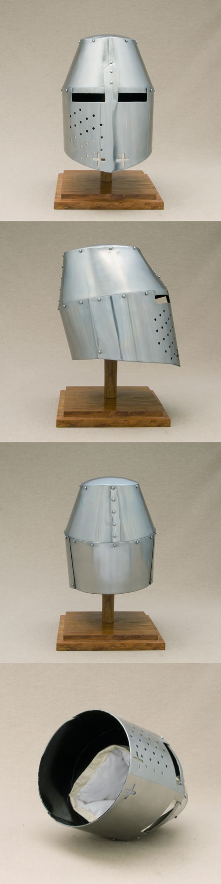 AH3829N - Kreuzfahrer Gro�er Helm, f�r Schaukampf-Training geeignet