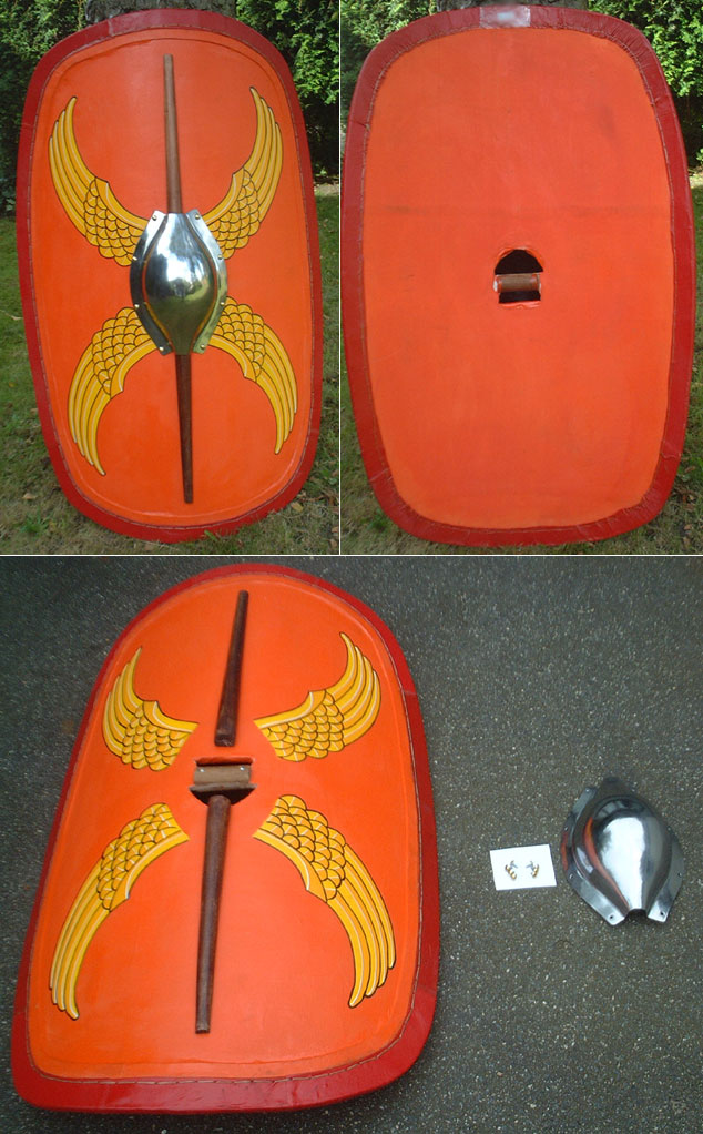 AH3877 - R�mer - Schild, r�misch, Republik, oval