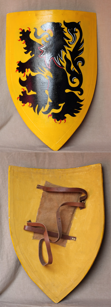 AH3890 - Mittelalter Holz - Schild, f. leichten Schaukampf