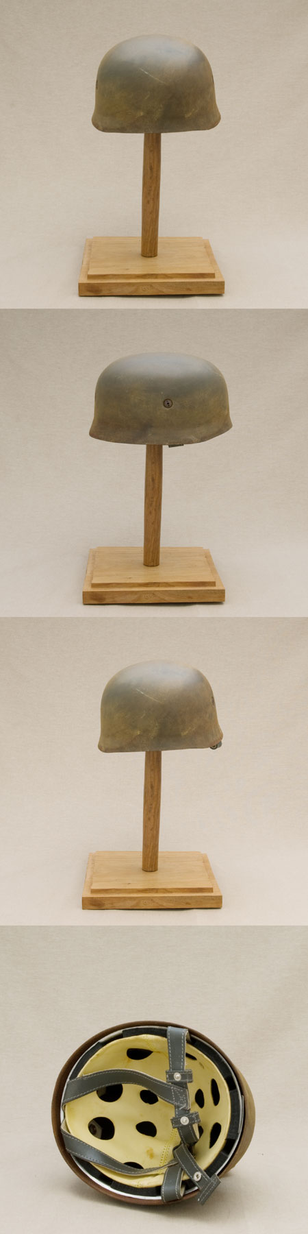 AH6041B - Deutscher Fallschirmj�gerhelm, 2.WK ,Tarnfarbe