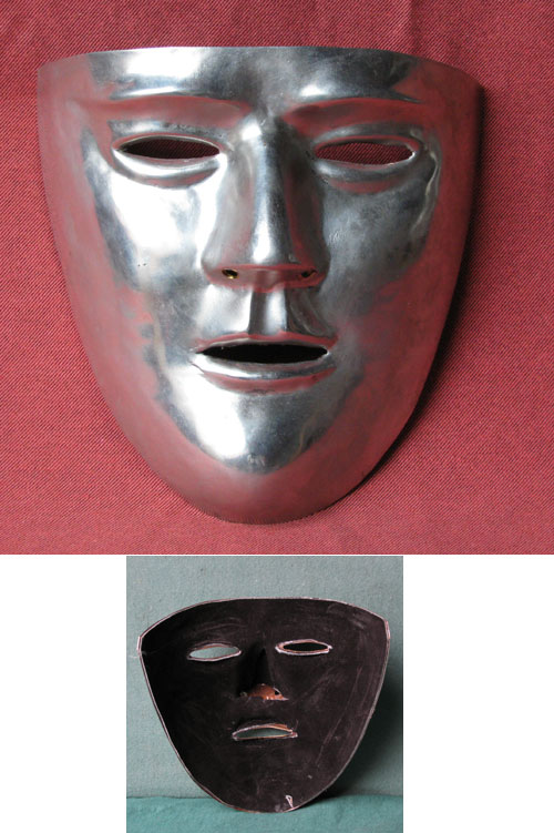 AH6049Z - Gesichtsmaske f. r�m. Kavalleriehelm, verzinnt