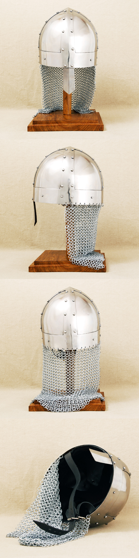AH6737 - Spangen-Helm m.Kettenschutz, Wikinger Norwegen
