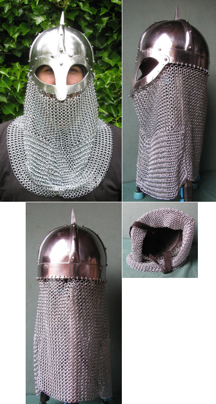 AH6739 - Gjermundbu Brillen Helm m.lg.Br�nne, Wikinger