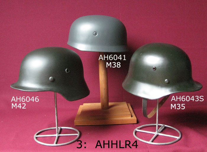 AHHLR4 - 3 Stahlhelme 2. Weltkrieg, Sonderpreis