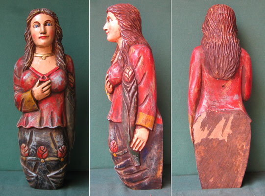 G09 - Galionsfigur, handgeschnitzt Hartholz, Hafensch�nheit