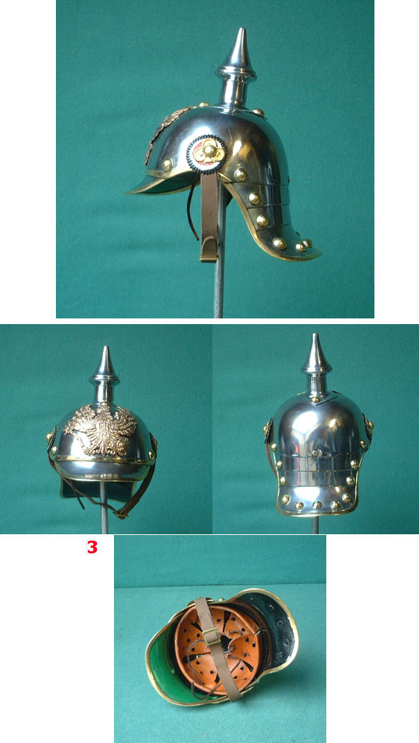 G30-3 - Miniatur-Helm : Preussen 19.Jhdt., Pickelhaube (Repro)
