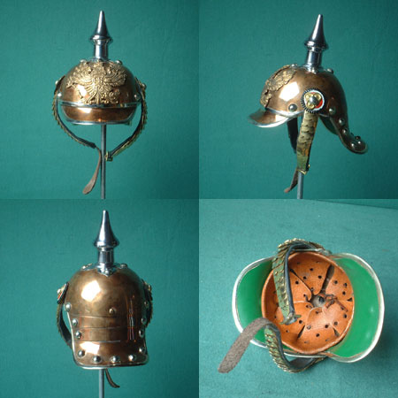 G30-4 - Miniatur-Helm : Preussen 19.Jhdt., Pickelhaube (Repro)