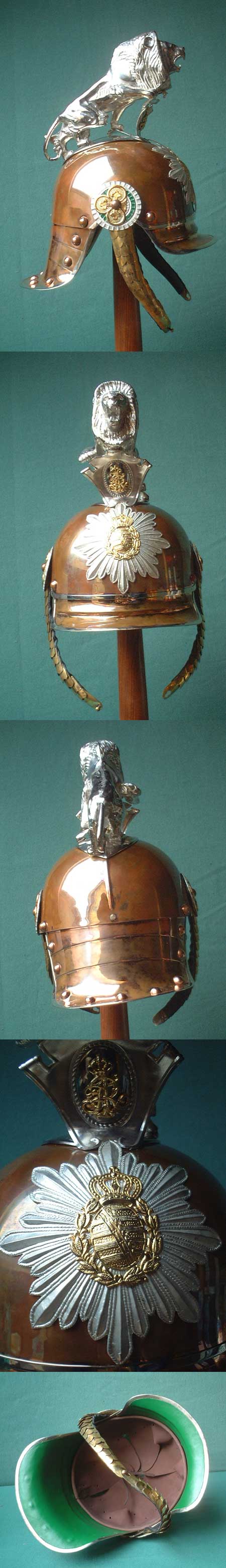 G70 - Garde K�rassierhelm Sachsen, m. s�chsischem L�wen