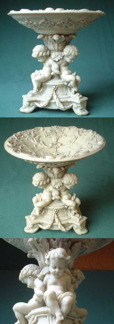 H76 - Tafelaufsatz Barock, feinstes Marmor Imitat,
