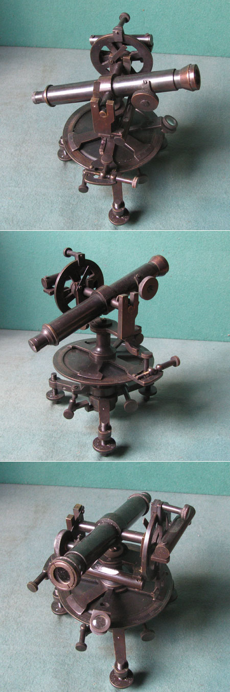 K09 - Theodolit des 19.Jhdt., Handarbeit Messing