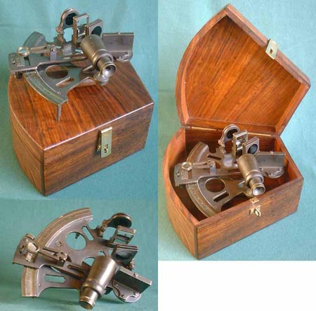 K33 - Marine Sextant , m. Patina , Reproduktion