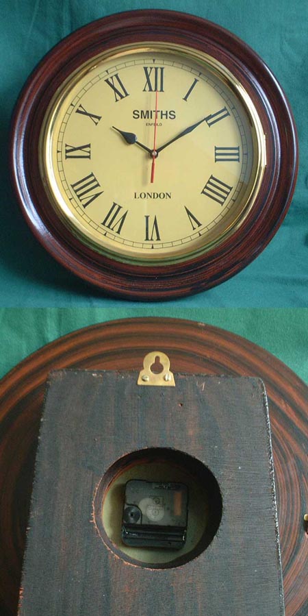 K54 - Schul - Wanduhr, Quarzwk, i.Stil d. 19.Jhdt