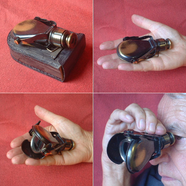 K67 - Messing Taschen-Opernglas mit Antik-Finish
