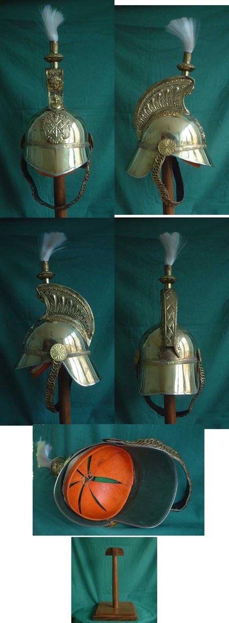 P01 - Feuerwehr - Parade - Helm, 19. Jhdt.
