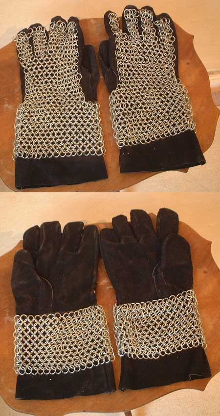 P22 - Kettenhandschuhe f.Mittelalter R�stung