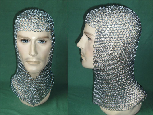 P45C - Kinderkettenhaube 10-15 J., passend zu Kettenhemd P45