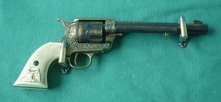 V69 - 2 Wandhalter Paare f�r Western Colt Revolver