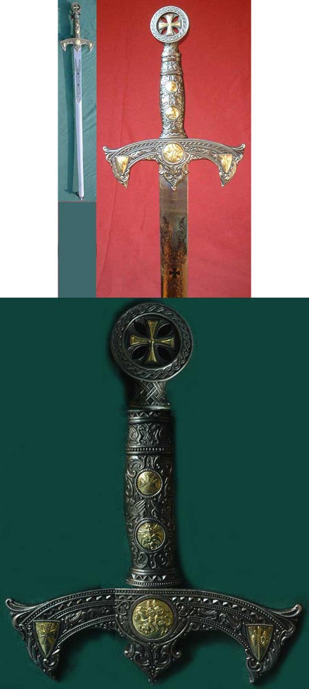 V96 - 12. Jhdt. Templerorden Kreuzritter Schwert