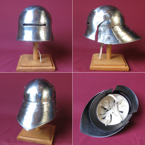 Y16 - Gotischer Schaller - Mittelalter Schaukampf Helm