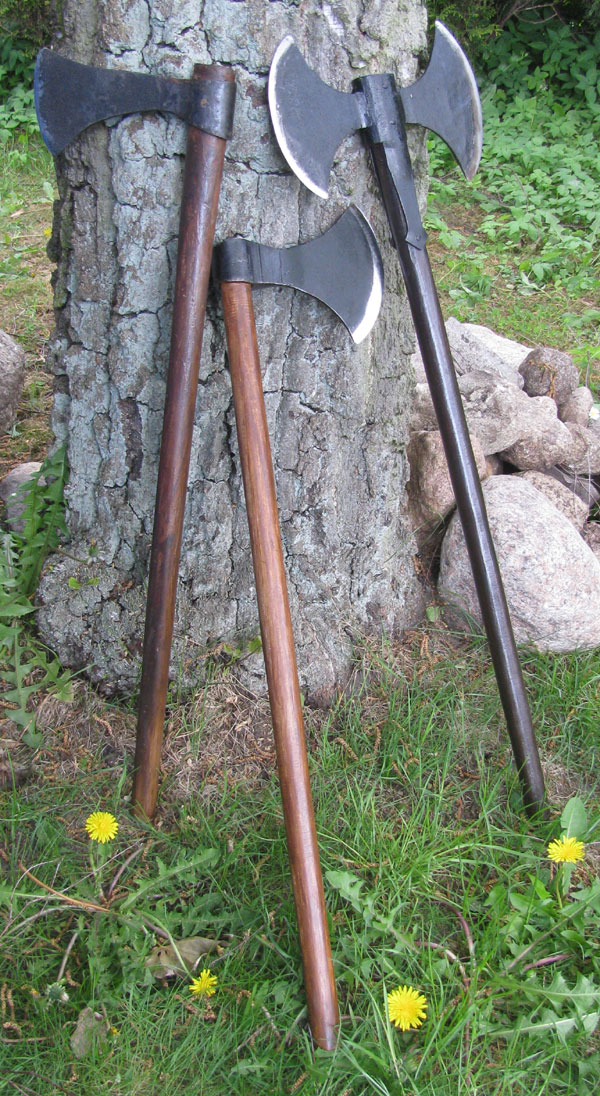Y62SET - Sortiment von 3x verschiedenen Wikinger-Axt-Typen