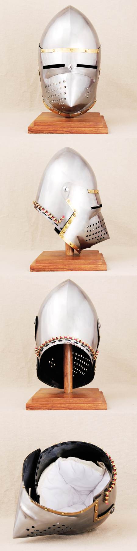 A05 - Medieval Pig-Faced Bassinet Helmet