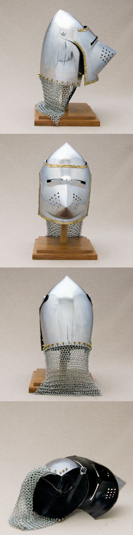 A05A - Medieval Pig-Faced Bassinet Helmet