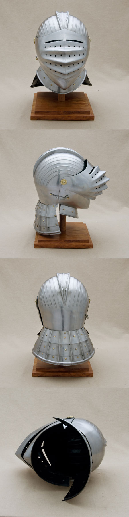 A22 - Medieval Knights helmet w. visor, 15th cent.