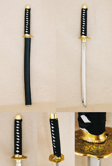 A48 - Samurai sword black, handmade, Katana